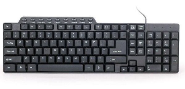 KB-UM-104 Gembird Multimedijalna tastatura US layout black USB - Image 2