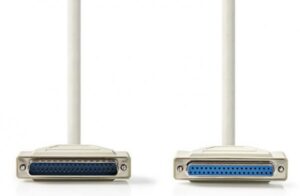 NEDIS CCGP52110IV20 Kabl za stampac D-Sub 25-pin Male - D-Sub 25-pin Female, 2m