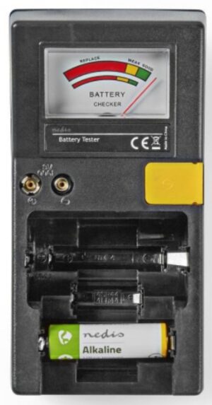 NEDIS BATE110 tester za baterije AA, AAA, C, D, 9V, Dugme baterije