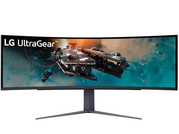 Monitor LG 49GR85DC-B 49"/VA,32:9,zakrivljen/5120x1440/240Hz/1ms GtG/HDMIx2,DP,USB3/Freesync/visina