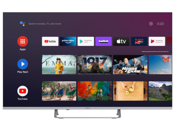 Televizor TESLA 50E635SUS/LED/50"/UHD/smart/Android/siva/frameless