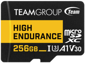 TEAM GROUP TeamGroup MICRO SDXC 256GB High Endurance UHS-I U3 V30,100/50MB/s, THUSDX256GIV3002 ZA VIDEO NADZOR!