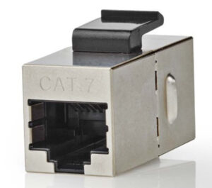NEDIS CCGB89015ME CAT6a / CAT7, Shielded, RJ45 Female, Straight, Metal 1KOM