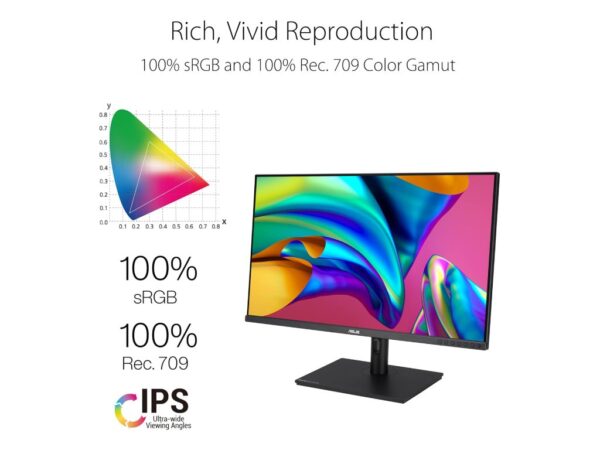 Monitor ASUS Proart PA328QV 31.5"/IPS/2560x1440/75Hz/5ms GtG/HDMI,DP,USB/pivot,visina/zvučnici/crna - Image 3
