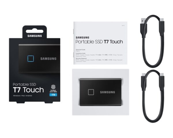 SAMSUNG Portable T7 Touch 1TB crni eksterni SSD MU-PC1T0K - Image 9