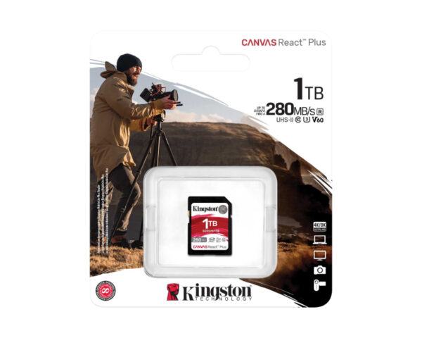 KINGSTON Memorijska kartica SDR2V6/1TB 1TB SDXC UHS-II 280R/150W U3 V60 - Image 3