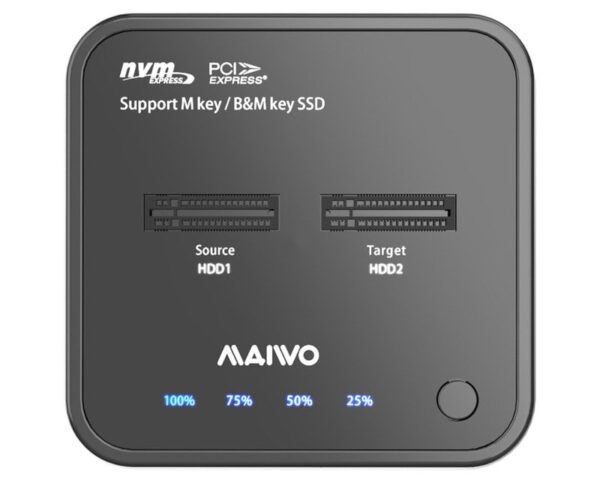 MAIWO Docking Station USB-C 3.2 na 2x M.2 NVMe Clone K3016P2 - Image 2
