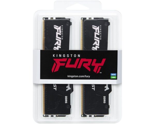 KINGSTON DIMM DDR5 64GB (2x32GB kit) 5200MT/s KF552C40BBAK2-64 Fury Beast RGB black XMP - Image 3