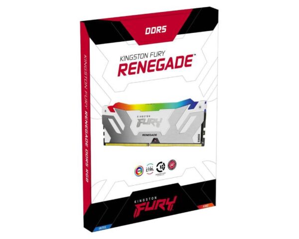 KINGSTON DIMM DDR5 16GB 7200MT/s KF572C38RWA-16 Fury Renegade RGB White XMP - Image 3