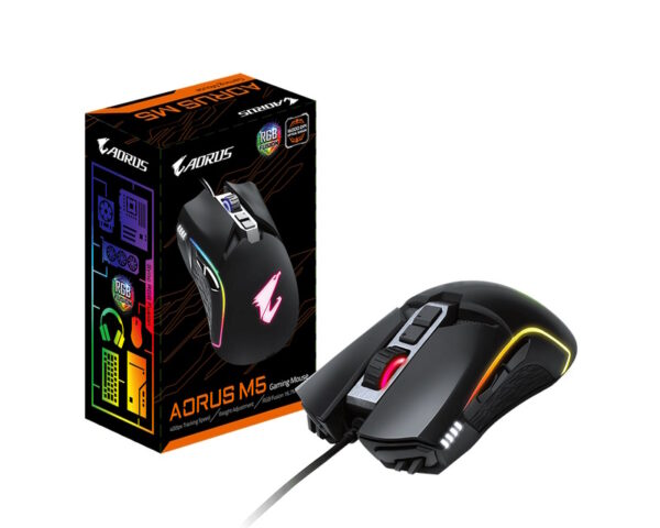 GIGABYTE AORUS M5 Optical Gaming crni miš - Image 6