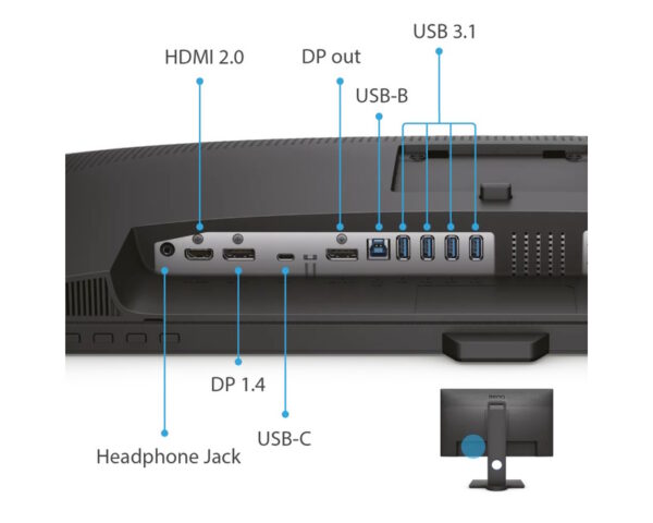 BENQ 27 inča PD2705Q QHD IPS LED Dizajnerski monitor - Image 7