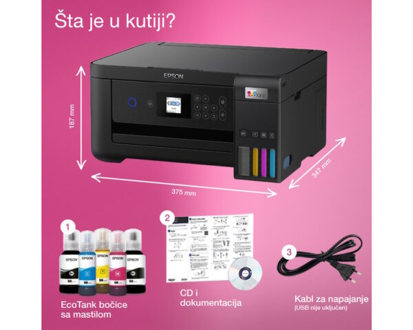 EPSON L4260 EcoTank ITS wireless multifunkcijski inkjet štampač - Image 9