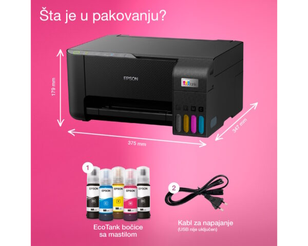 EPSON L3270 EcoTank ITS wireless multifunkcijski inkjet štampač - Image 9
