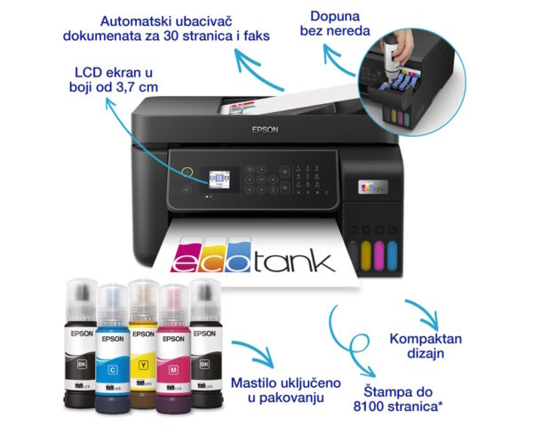 EPSON L5310 EcoTank ITS wireless multifunkcijski inkjet štampač - Image 4