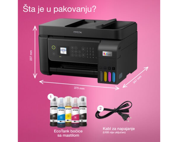 EPSON L5310 EcoTank ITS wireless multifunkcijski inkjet štampač - Image 9