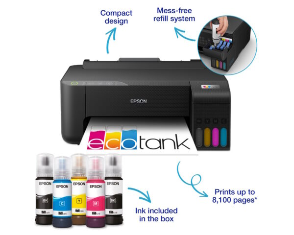 EPSON L1270 EcoTank ITS wireless (4 boje) inkjet štampač - Image 3