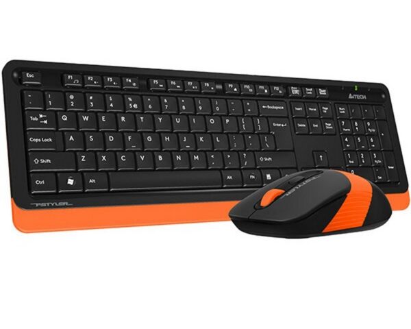 A4 TECH FG1010 FSTYLER Wireless Combo USB US narandžasti set - Image 3
