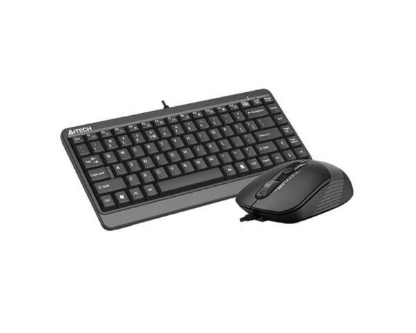 A4 TECH F1110 FSTYLER Compact USB US siva tastatura + USB sivi miš - Image 3