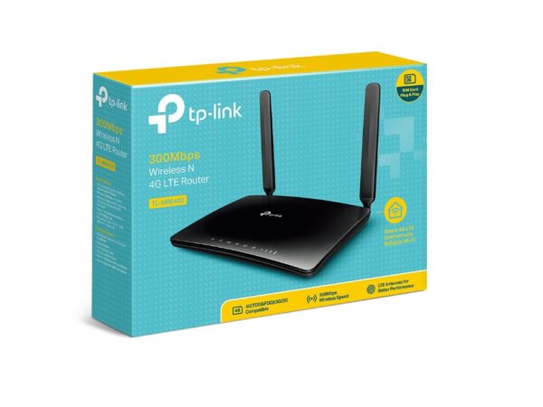 Bežični ruter TP-LINK TL-MR6400 Wi-Fi/N300/300Mbps/3G/4G/SIM/1xWAN 3xLAN/2 interne 2 eksterne antene - Image 3