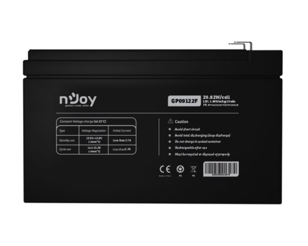 NJOY GP09122F baterija za UPS 12V 9Ah (BTVACIUOCTO2FCW01B) - Image 3
