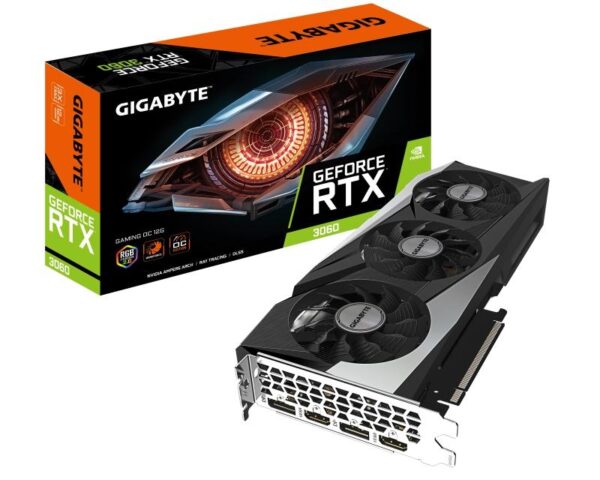 Graficka karta GIGABYTE RTX3060 GV-N3060GAMING OC-12GD 2.0 NVD/12GB/GDDR6/256bit/crna