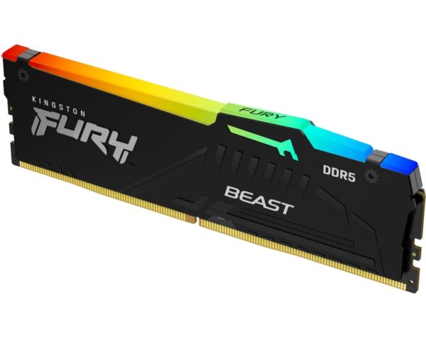 KINGSTON DIMM DDR5 32GB 5600MT/s KF556C40BBA-32 FURY Beast RGB Black XMP - Image 2