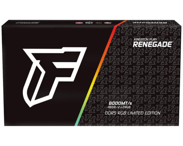 KINGSTON DIMM DDR5 48GB (2x24GB kit) 8000MT/s KF580C36RLAK2-48 FURY Renegade RGB - Image 3