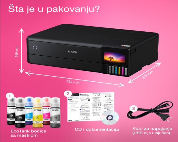 EPSON L8180 EcoTank A3 ITS (6 boja) Photo multifunkcijski štampač - Image 9