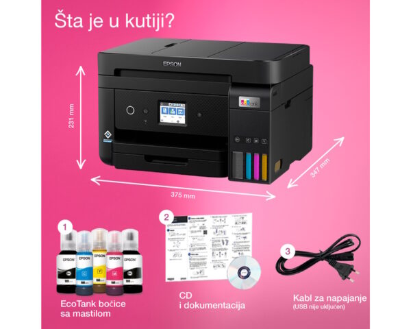 EPSON L6460 EcoTank multifunkcijski inkjet štampač - Image 9