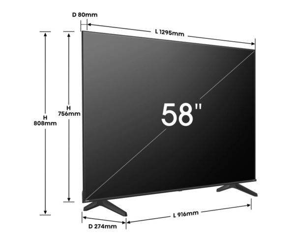 HISENSE 58 inča 58A6N DLED 4K UHD Smart TV - Image 5