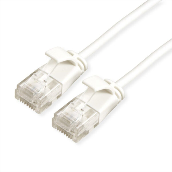 Secomp ROLINE UTP Bakar PatchCord SLIM Cat6A LSOH white 1.0m