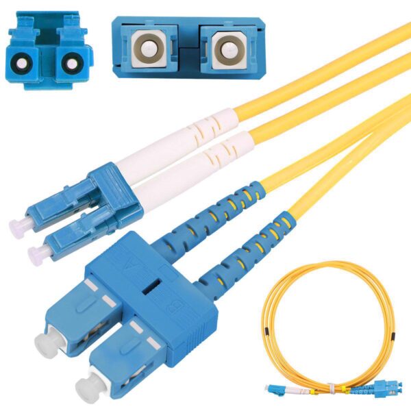 Extralink Patchcord SC/UPC-LC/UPC, SM, G652D, Duplex, 3.0mm 1.0m