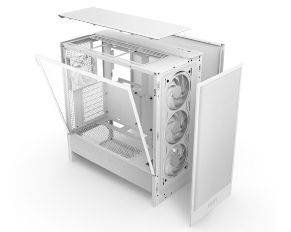 NZXT H5 Flow RGB Gaming kućište belo (CC-H52FW-R1) - Image 5
