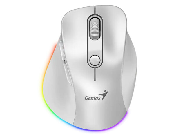 GENIUS Ergo 9000S Pro Pearl White USB Bežični beli miš - Image 5