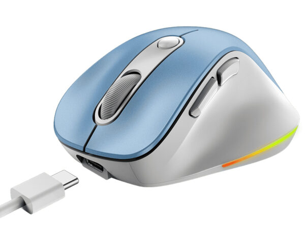 GENIUS Ergo 9000S Pro Light Blue USB Bežični plavi miš - Image 3