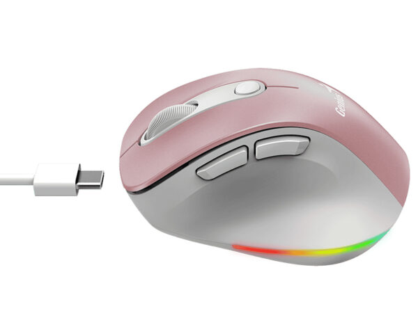 GENIUS Ergo 9000S Pro Pink USB Bežični rozi miš - Image 3