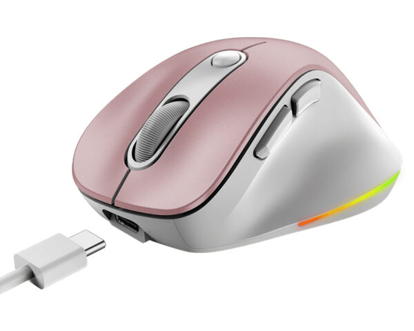 GENIUS Ergo 9000S Pro Pink USB Bežični rozi miš - Image 4