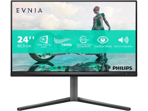 Monitor PHILIPS EVNIA 24M2N3200A/00 23,8"/IPS/1920x1080/180Hz/1ms GtG/HDMIx2,DP/Gsync,freesync/Pivot - Image 2