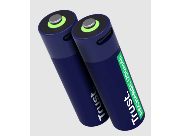 Punjive baterija TRUST USB-C  2P - AA/2 kom/ crna