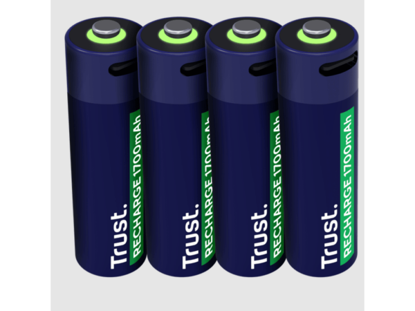 Punjive baterija TRUST USB-C  4P - AA/4 kom/USB-C kabel 4P/ crna - Image 3