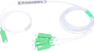 Extralink 1:4 PLC Splitter SC/APC 900um, 1.5m