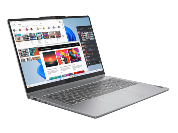Laptop LENOVO IdeaPad 5 2in1 14AHP9 DOS/14" WUXGA OLED/Ryzen 7-8845HS/16GB/1TB/FPR/bklt SRB/siva - Image 2