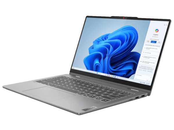 Laptop LENOVO IdeaPad 5 2in1 14AHP9 DOS/14" WUXGA OLED/Ryzen 7-8845HS/16GB/1TB/FPR/bklt SRB/siva - Image 3