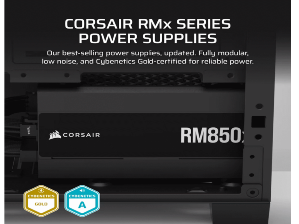 NAPAJANJE CORSAIR RM850x 850W/ATX 3.1/80+GOLD/modularno/CRNA - Image 4