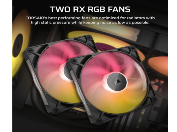 Kuler za CPU CORSAIR iCUE LINK TITAN 280 RX/RGB/AIO/280mm/dual fan/vodeno hladenje/crna - Image 3