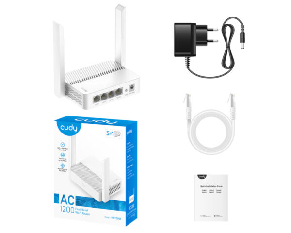 CUDY WR1200E AC1200 Dual Band Smart Wi-Fi ruter - Image 6