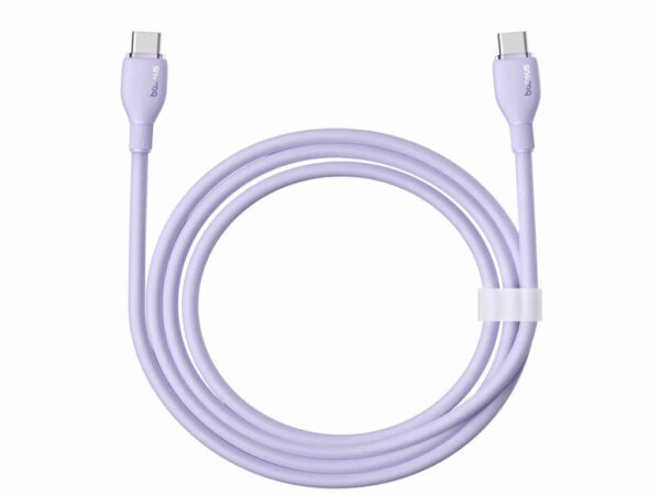 Kabl za brzo punjenje BASEUSPudding/Type-C to Type-C/100W/1.2m/ljubicasta