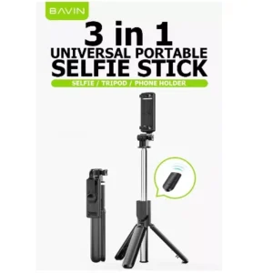 Bavin wireless selfi tripod štap crna