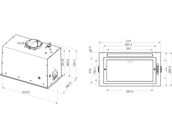 WHIRLPOOL WCT3 63F LTX ugradni aspirator - Image 2
