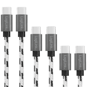 Logilink USB 2.0 Type C, C/M na USB - C/M, 3-pak set 0.5 m / 1 m / 2 m